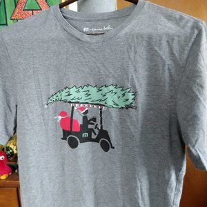 Travis Mathew Christmas Graphic T-shirt S/S Cotton Sz S